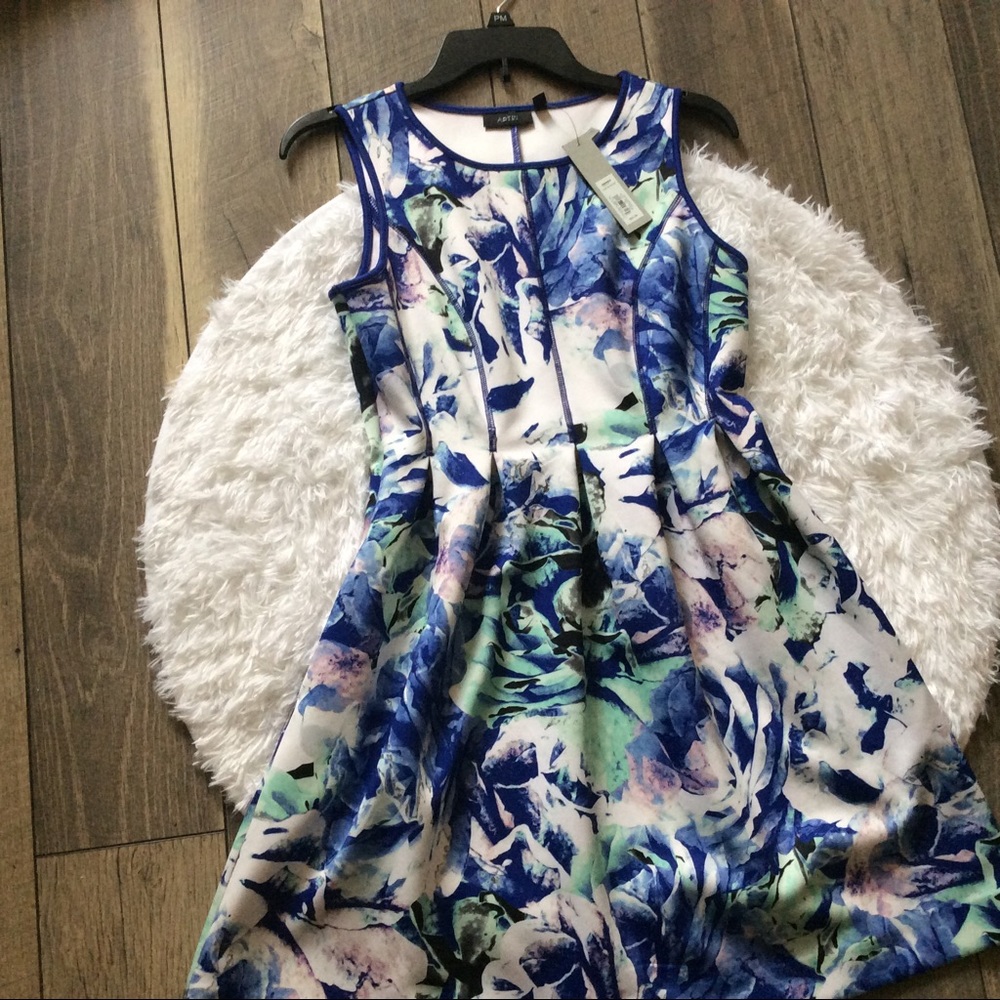 Apt. 9 Sleeveless Scuba Fabric Floral Summer Dress